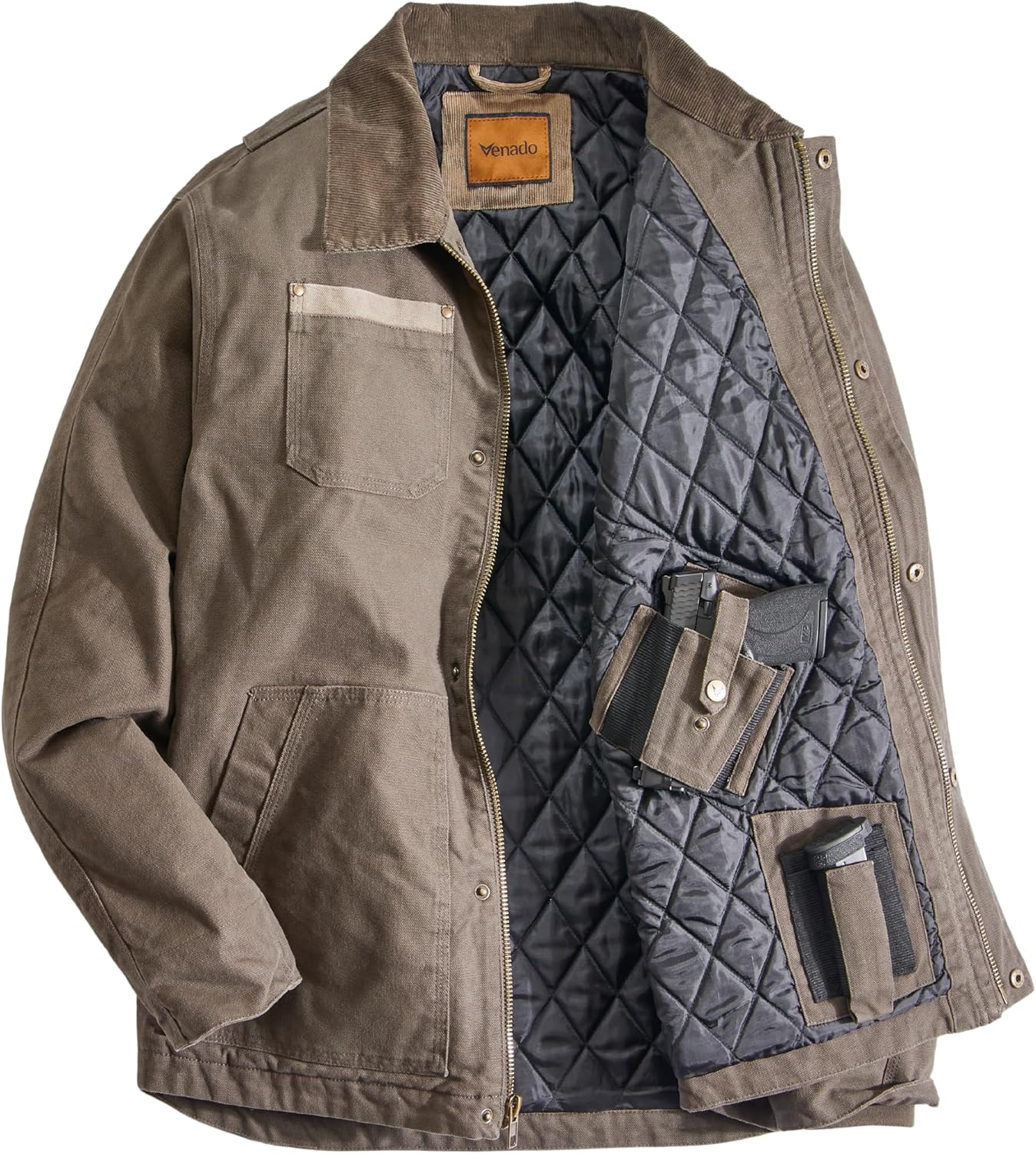 Venado Concealed Carry Jacket for Men - Heavy Duty Canvas