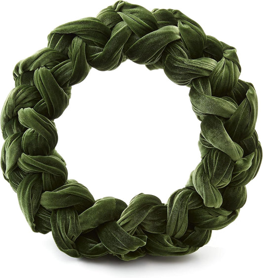 Olive Velvet Wreath for Inside - Artisan Crafted Home Decor