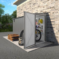 4 x 9.2 ft Outdoor Storage Shed - Galvanized Steel Tool Shelter