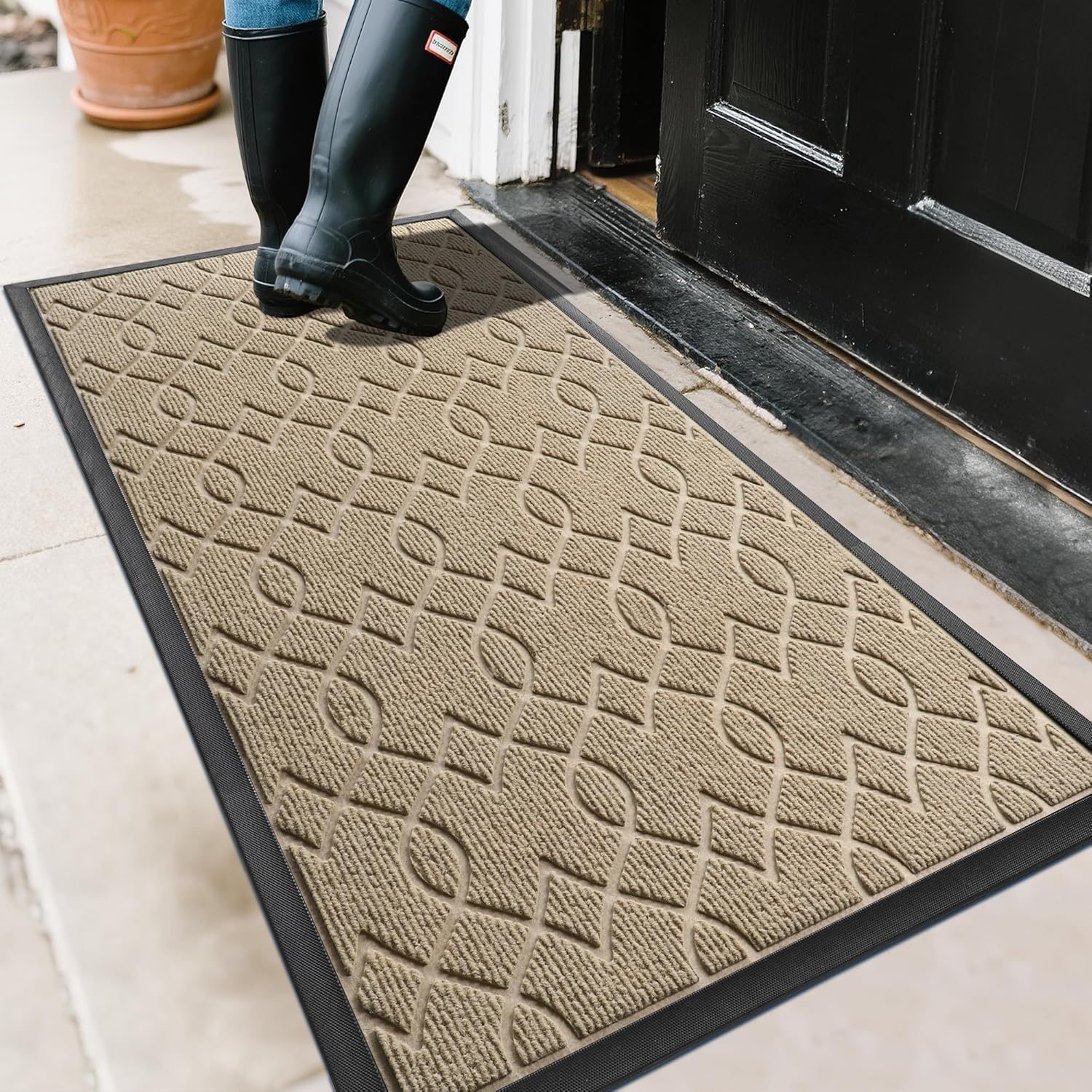 Yimobra Large Door Mat 47x24, Waterproof Non-Slip Doormat