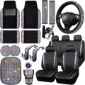 CAR PASS 23 PCS Bling Car Accessories Set for Women - Sparkly Interior