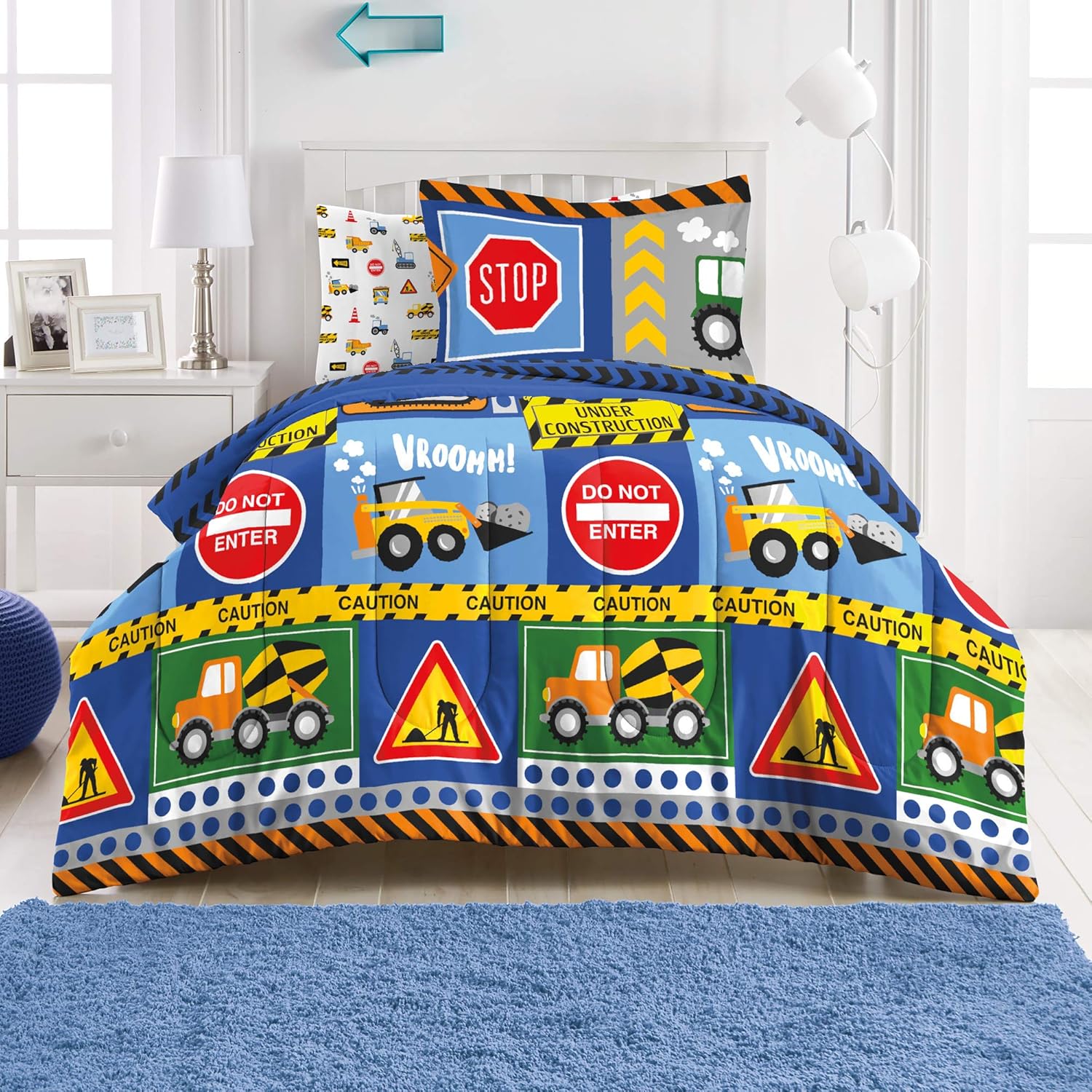 Dream Factory Kids 5-Piece Comforter Bedding Set for Twin Beds