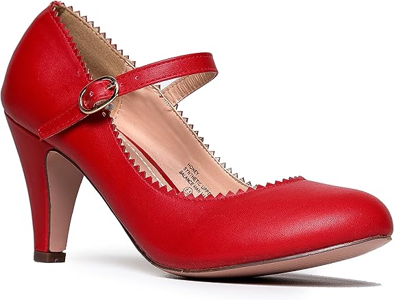 J. Adams Honey Heels for Women - Vintage Mary Jane Pumps