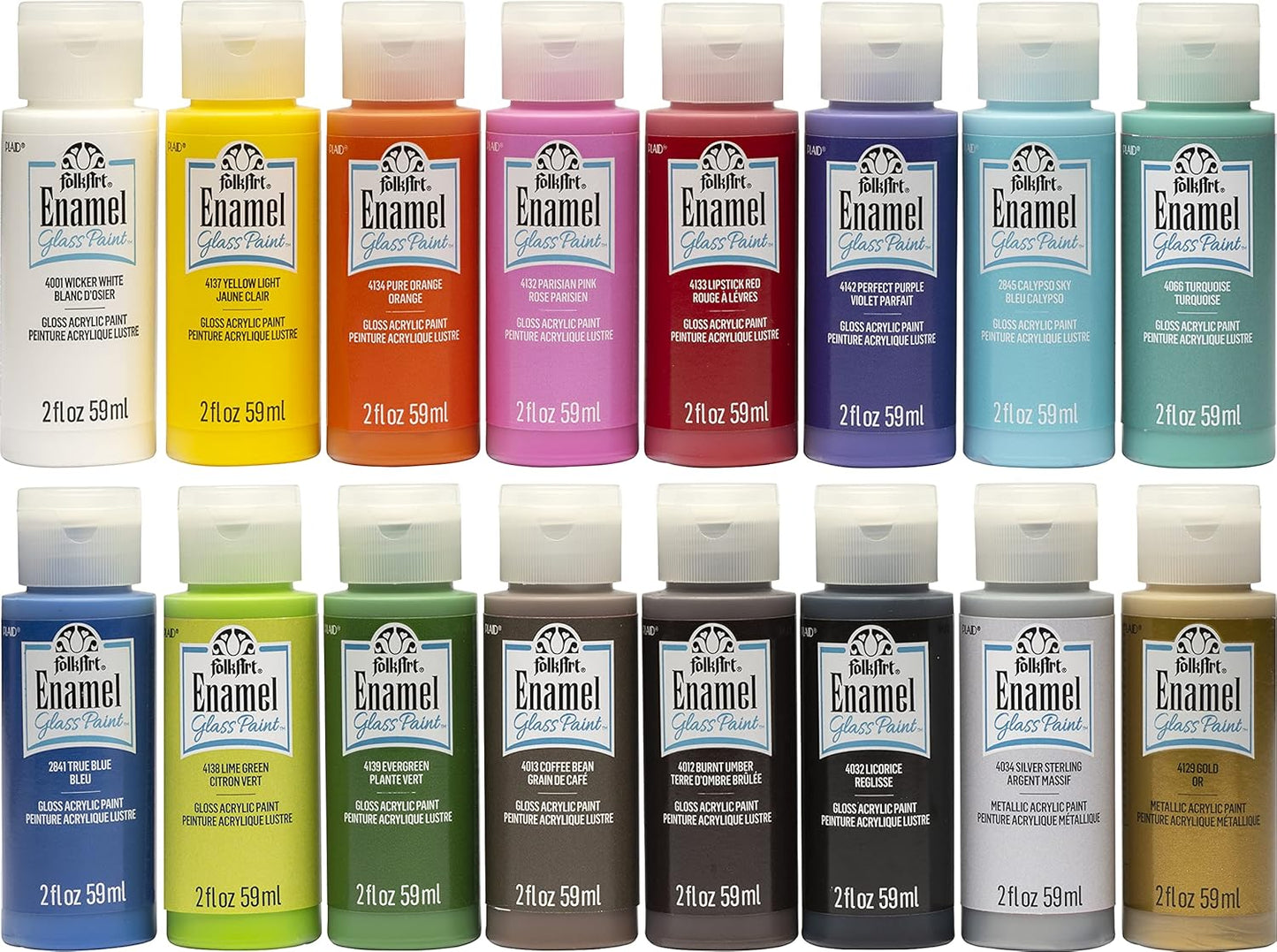 FolkArt Gloss Finish Acrylic Enamel Craft Set for Artists