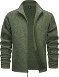 Men's Fleece Jacket Full Zip Lightweight Soft Warm Coat - Casual Fit