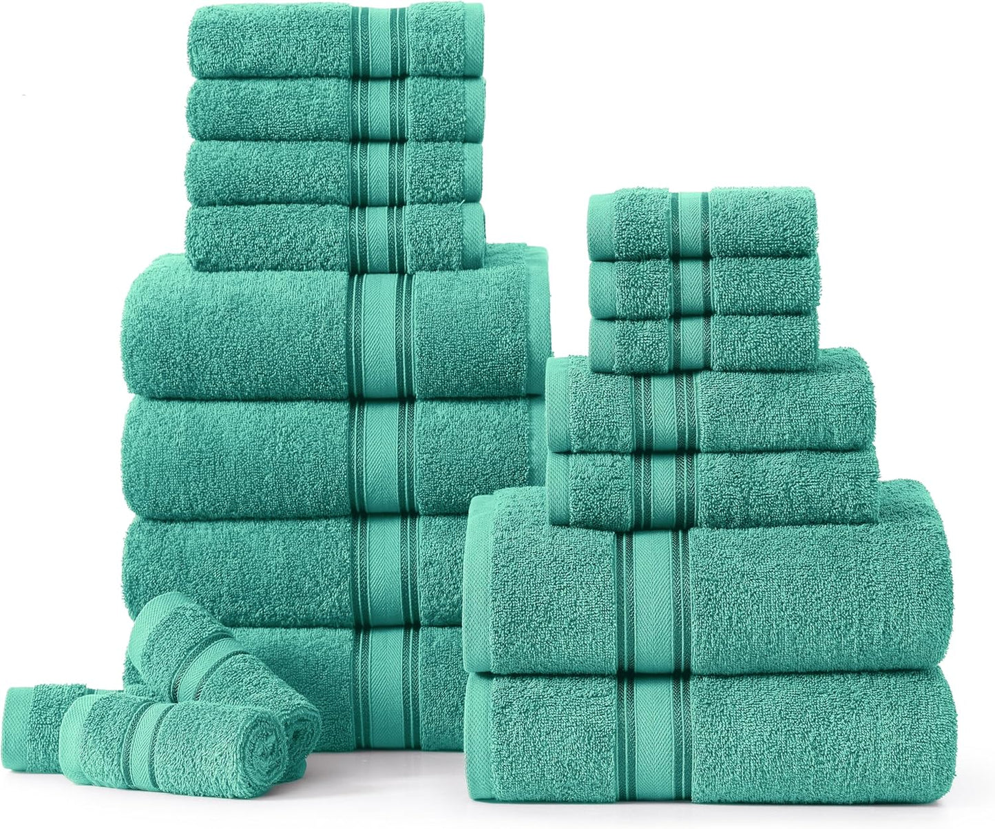 Luxury Bathroom Towel Set - 100% Cotton, Soft & Absorbent