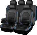 CAR PASS Leather Seat Covers Full Set - Chameleon Iridescent