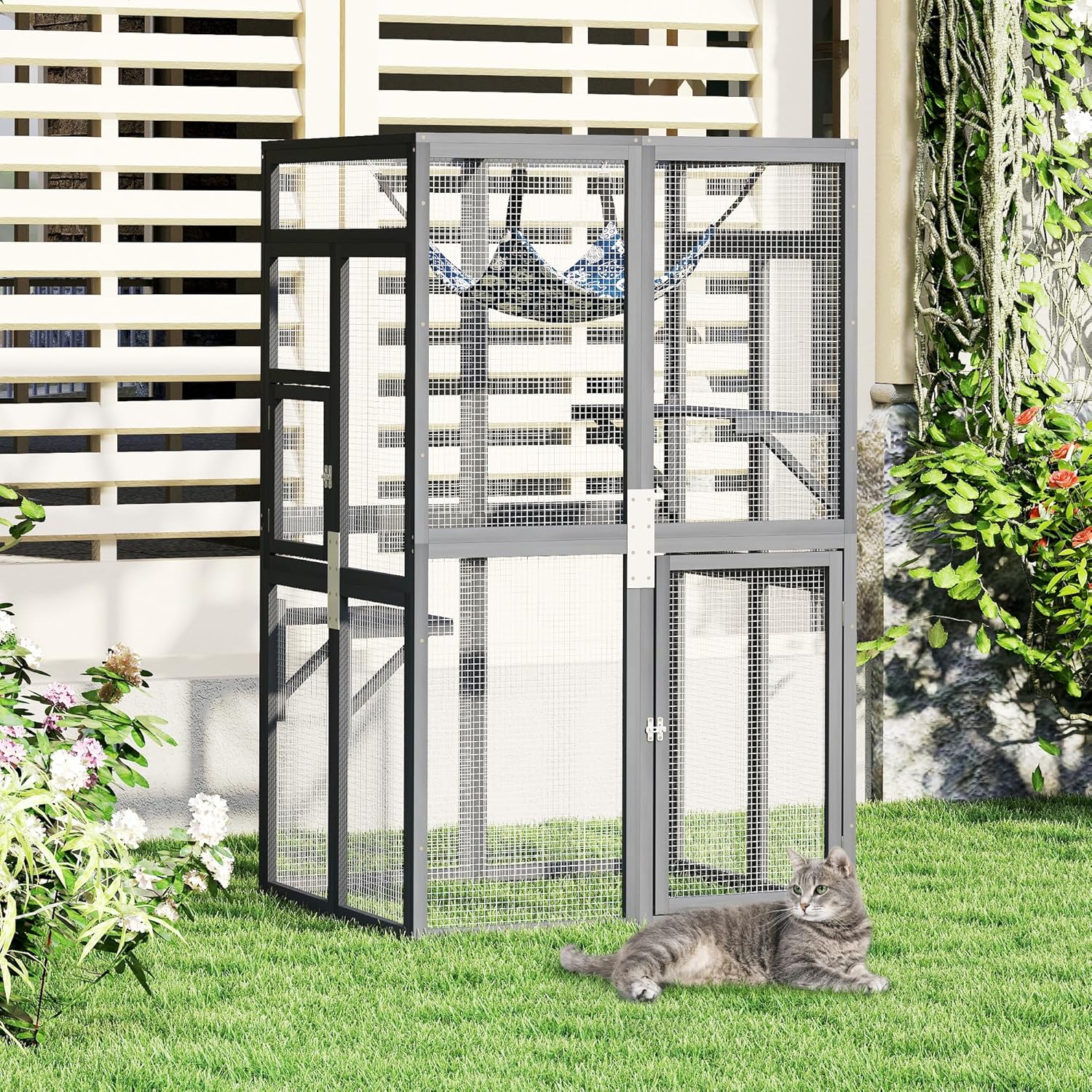 COZIWOW Upgraded Catio Outdoor Cat Enclosure for Feline Fun