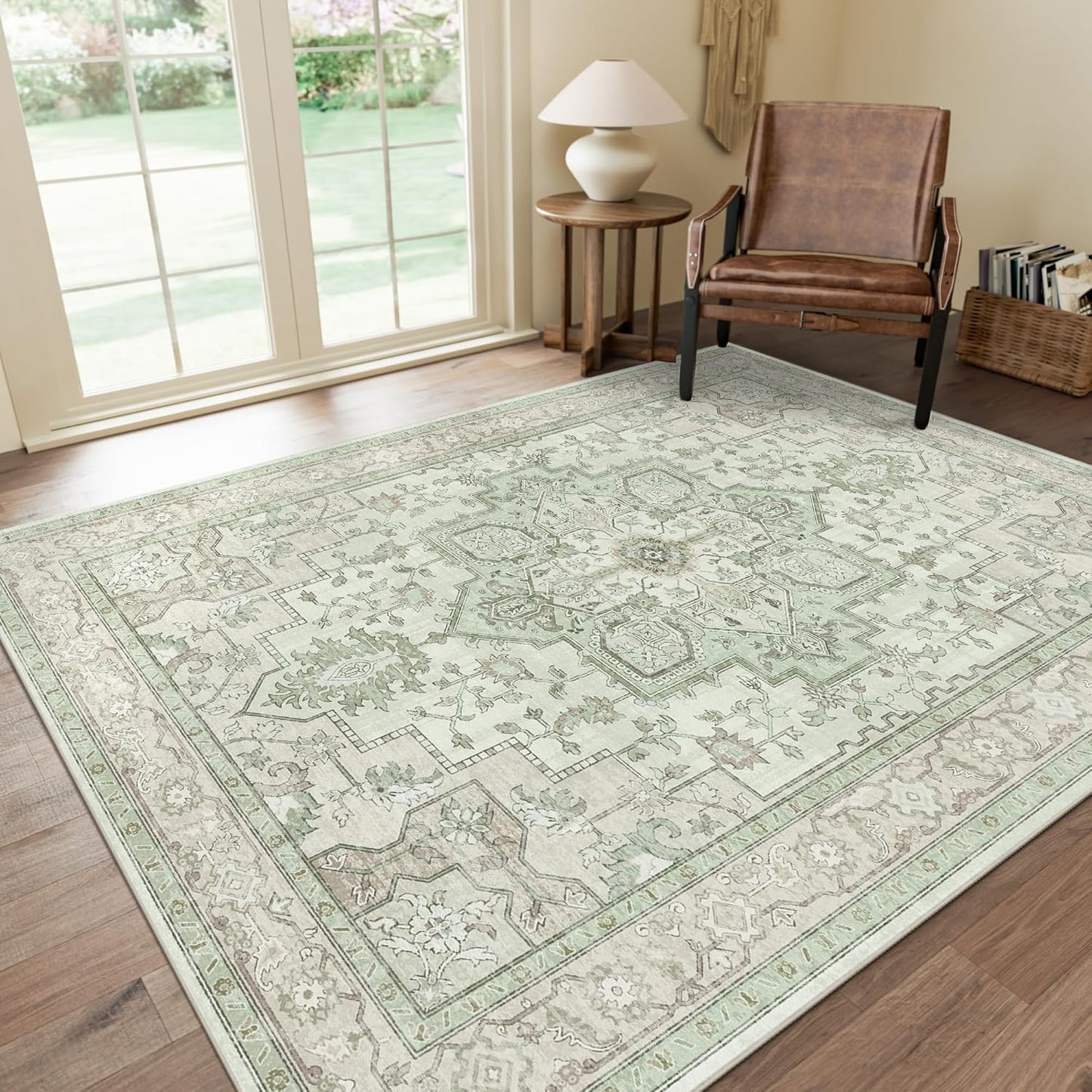 GENIMO 9x12 Runner Rugs for Hallway, Vintage Non Slip Design