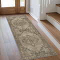GENIMO 2x12 Runner Rug for Hallway - Machine Washable Low Pile Vintage