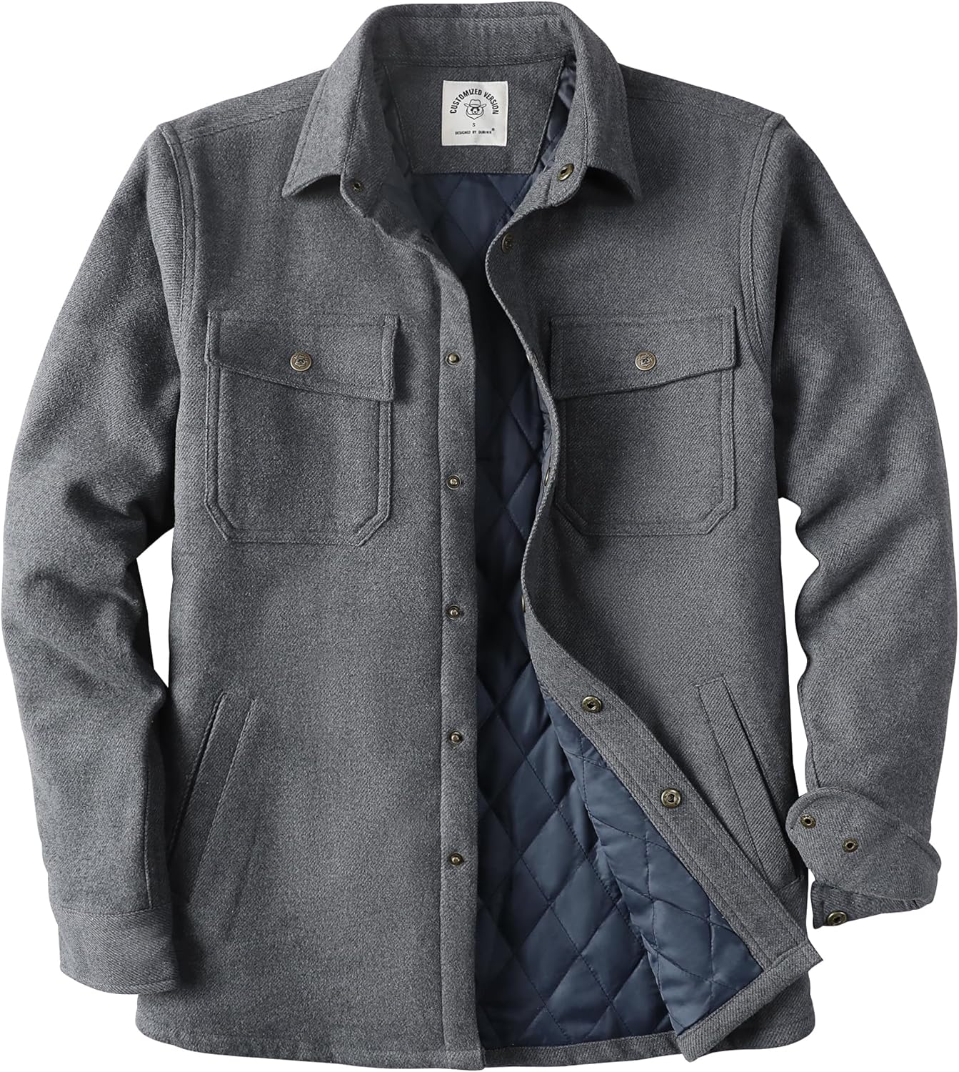 Dubinik Mens Shacket Lightweight Jacket for Cozy Warmth