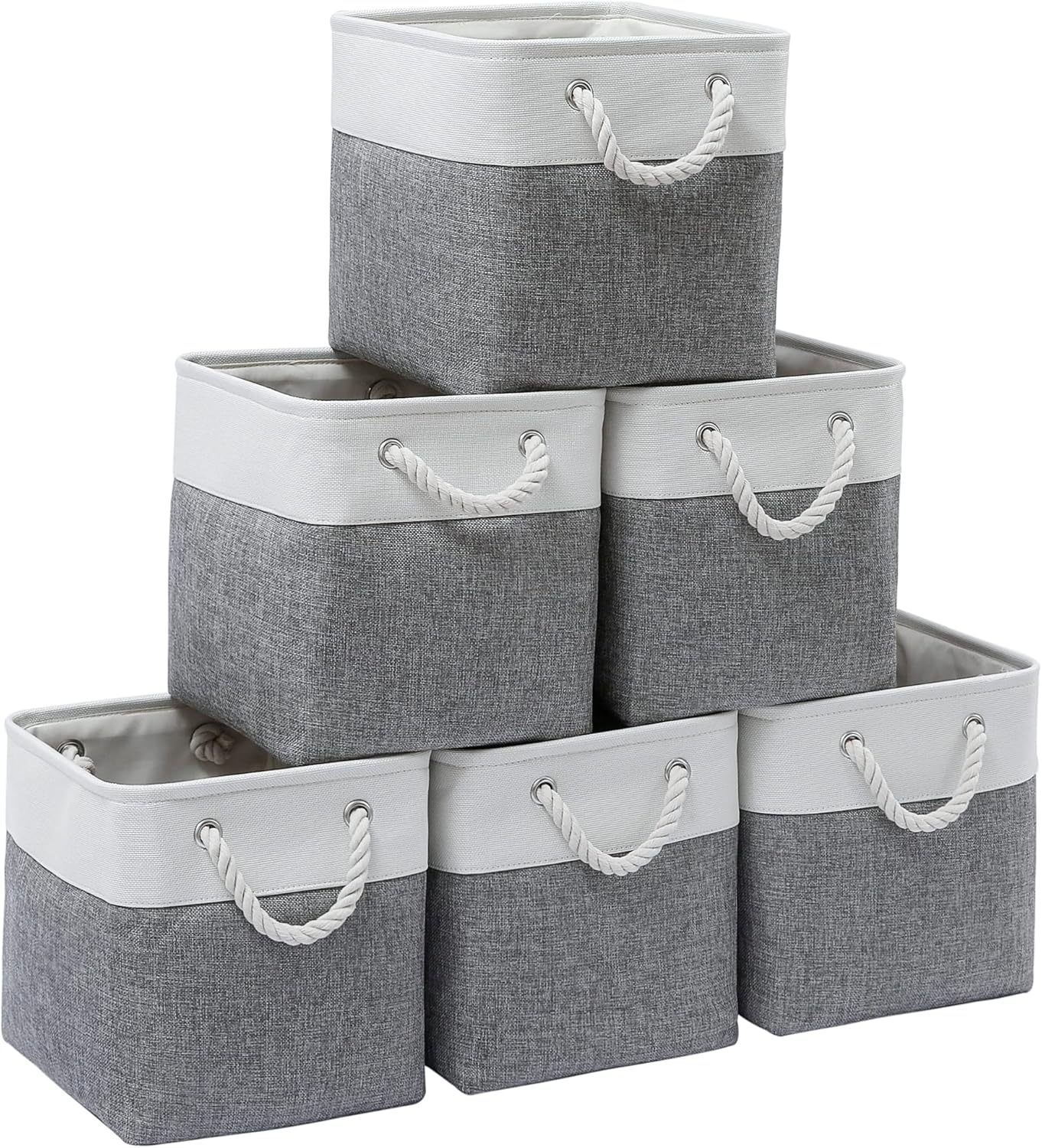 11 x 11 Inch Cube Storage Bins for Home and Office Organization