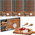 24 Set Bridal Baby Shower Cheese Prizes Wooden Square Board Gift Set