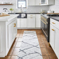 nuLOOM 2x9 Thigpen Contemporary Area Rug - Grey Abstract Runner