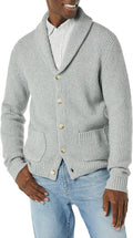 Men's Long-Sleeve Soft Touch Shawl Collar Cardigan for Everyday Wear