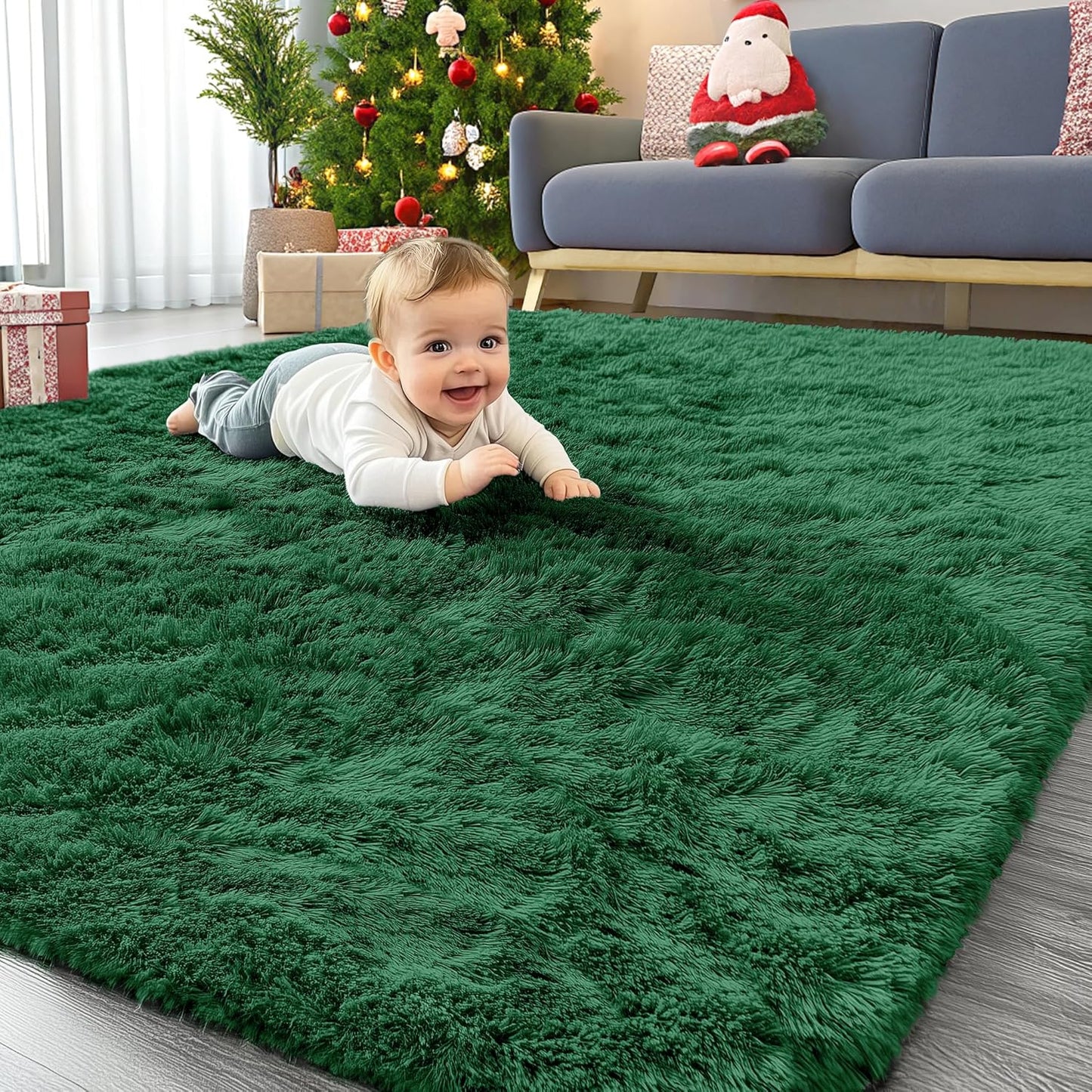 OLANLY Area Rugs for Living Room and Bedroom, Soft Shaggy Rug