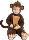 Monkey Costume Toddler Kids with Plush Banana - Warm, Easy Diaper