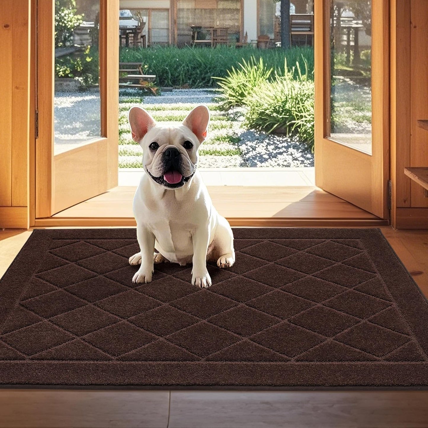 JSEI Dirt Trapper Door Mat - Non-Slip, Washable, Pet-Friendly