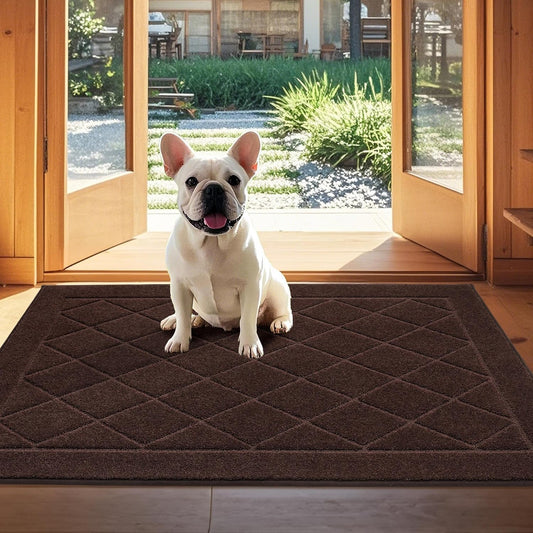 JSEI Dirt Trapper Door Mat - Non-Slip, Washable, Pet-Friendly
