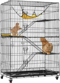 4-Tier 49 in Collapsible Metal Cat Kitten Ferret Cage - Playpen