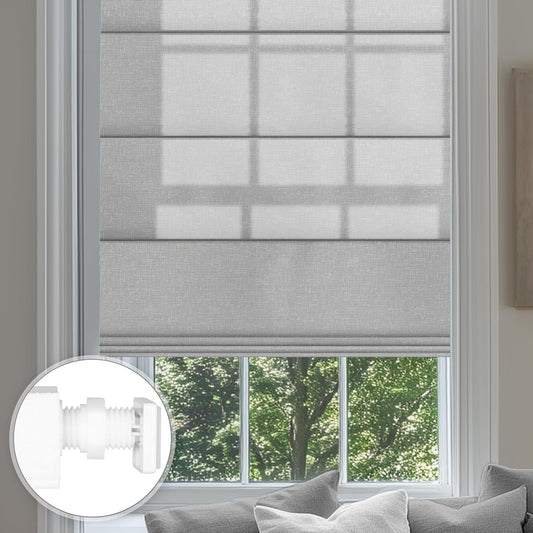 No Drill Roman Shades for Windows - Easy to Install Blinds