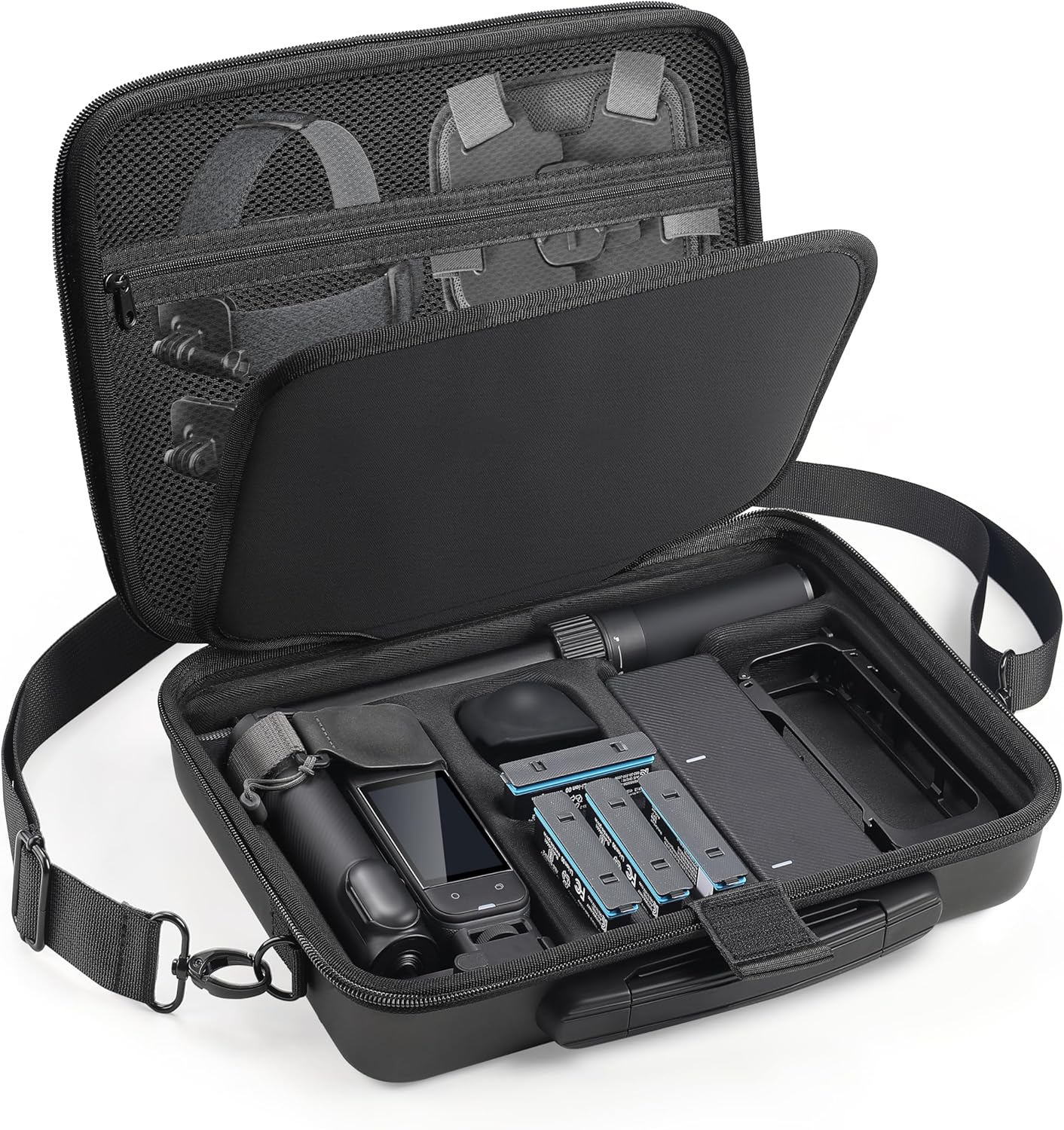 Large Capacity Waterproof Carrying Case for Insta360 X5 Gear