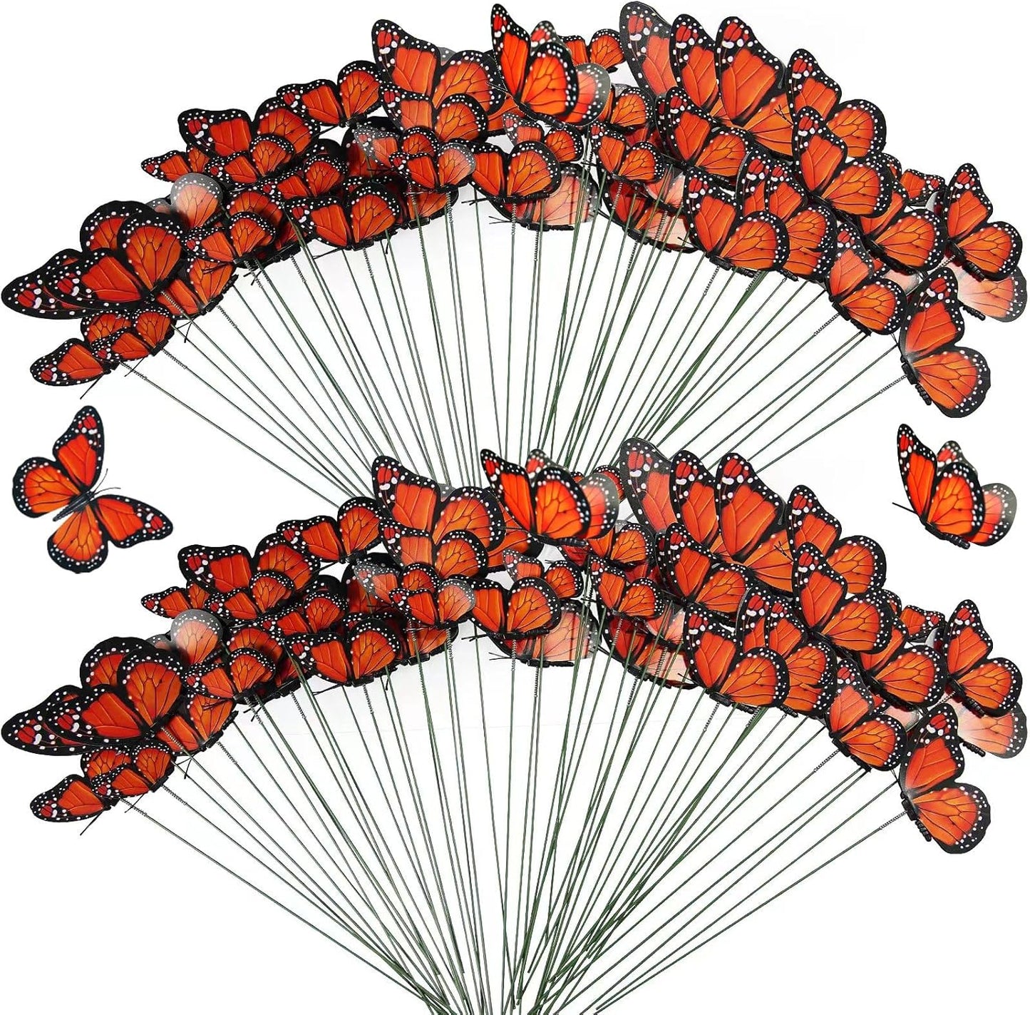 240 Pcs Monarch Butterfly Stakes for Day of The Dead Decor