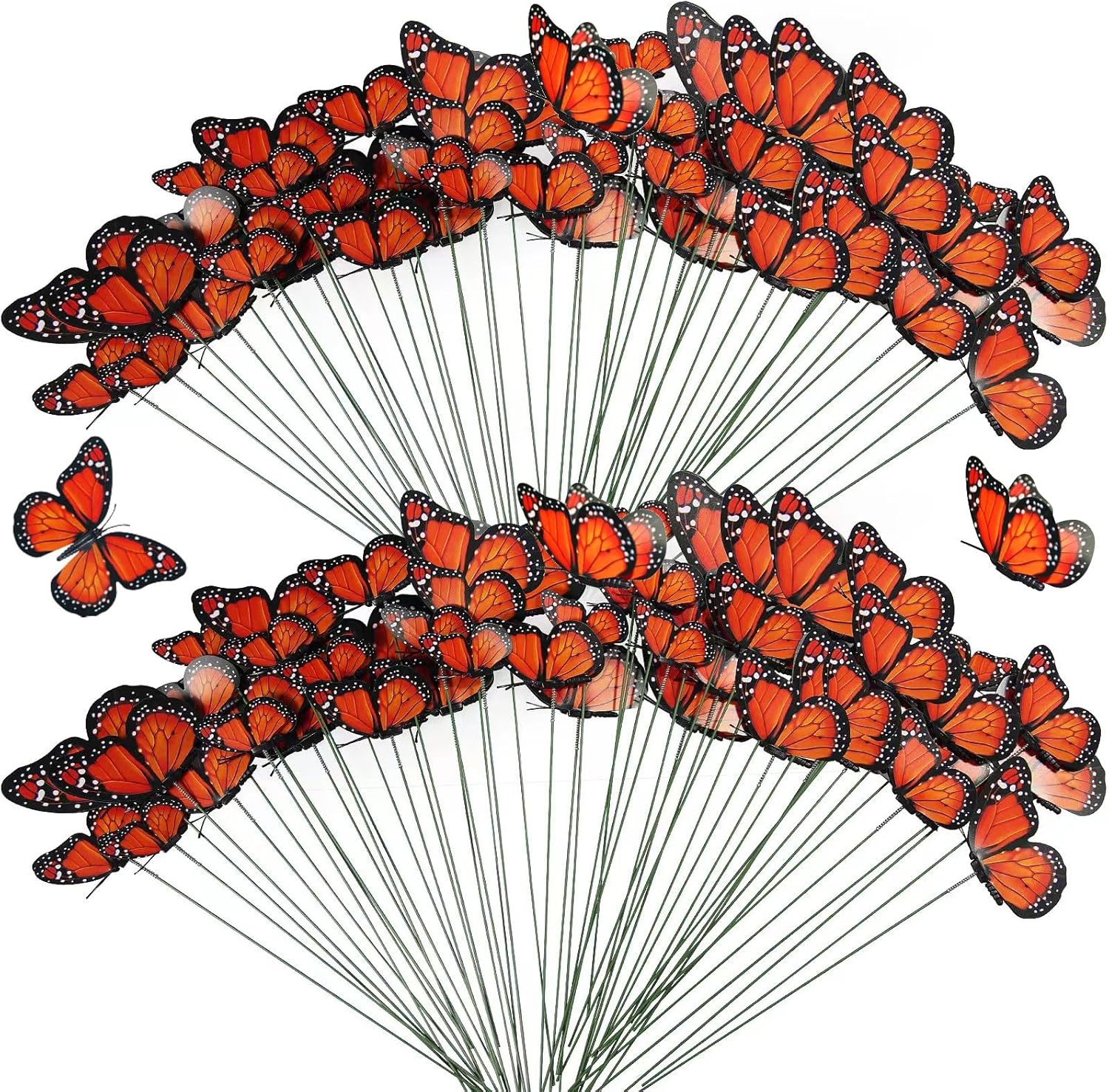 240 Pcs Monarch Butterfly Stakes for Day of The Dead Decor