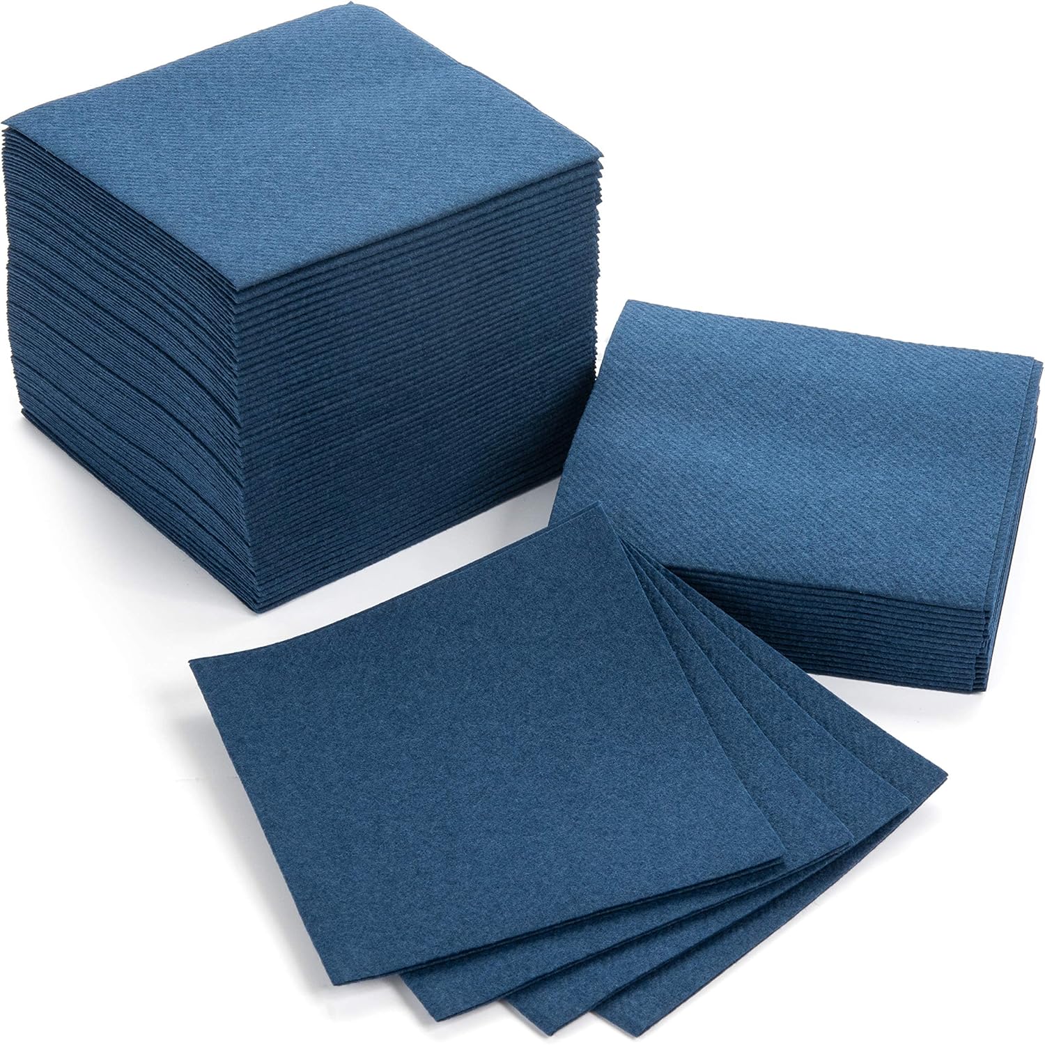 Linen-Like Navy Cocktail Napkins (100 Count)