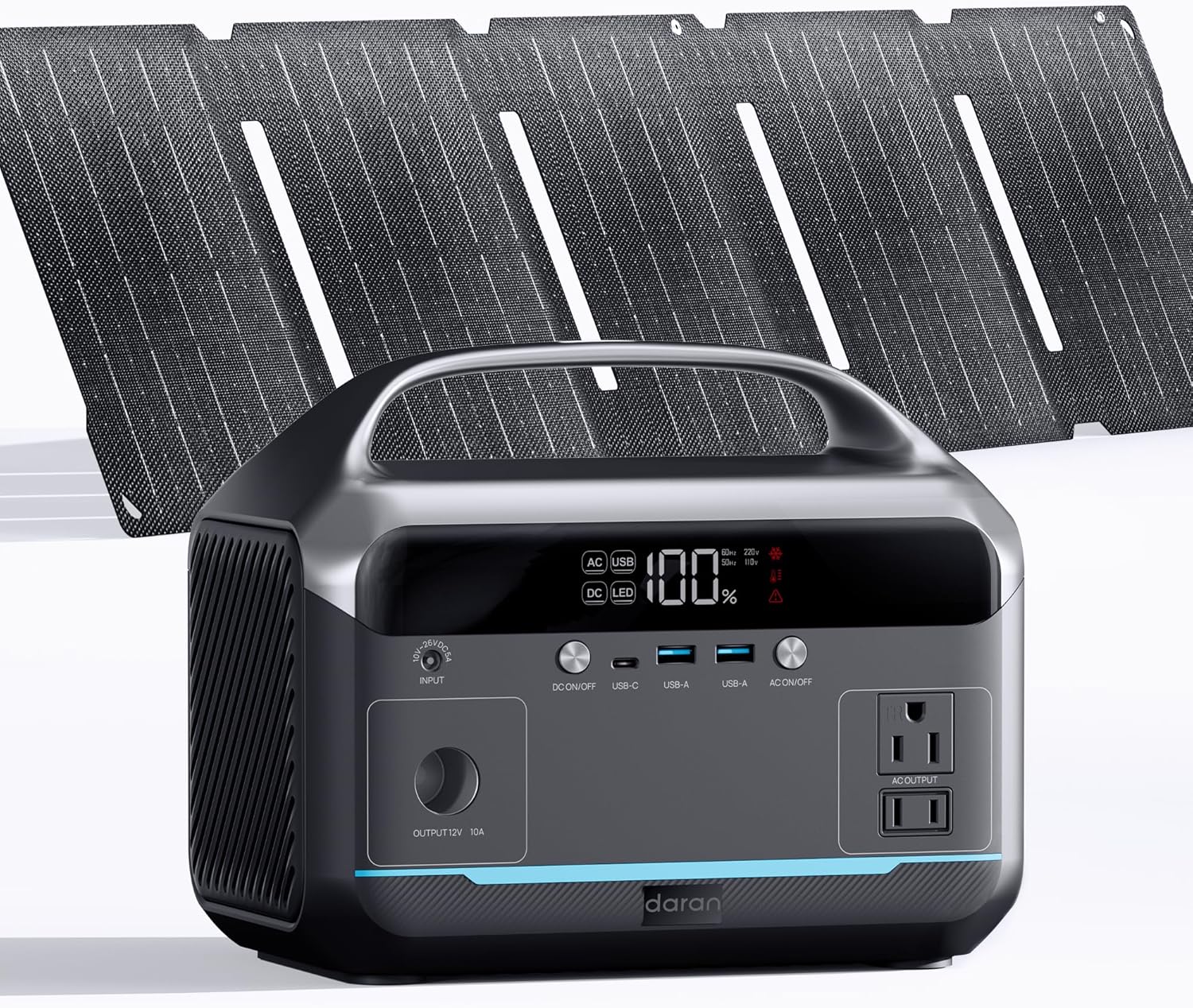 DARAN NEO300L Solar Generator: Portable Power Station for Camping