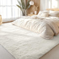 OLANLY 6x9 Machine Washable Area Rug - Soft Fluffy Ivory