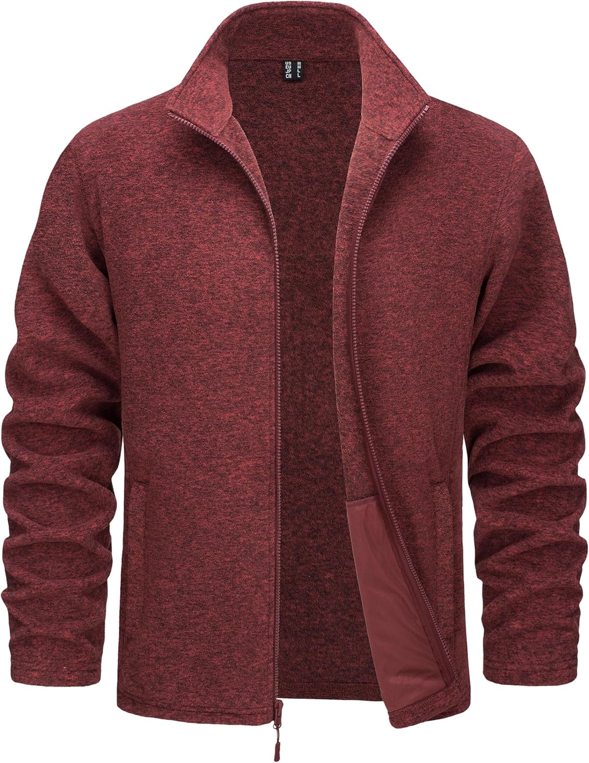TACVASEN Men's Fleece Jackets Full Zip Lightweight Warm Coats