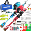 Kids Fishing Pole Pink Telescopic Rod and Reel Combo - Starter Kit