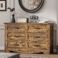 Modern 6-Drawer Dresser for Bedroom with Sturdy Construction