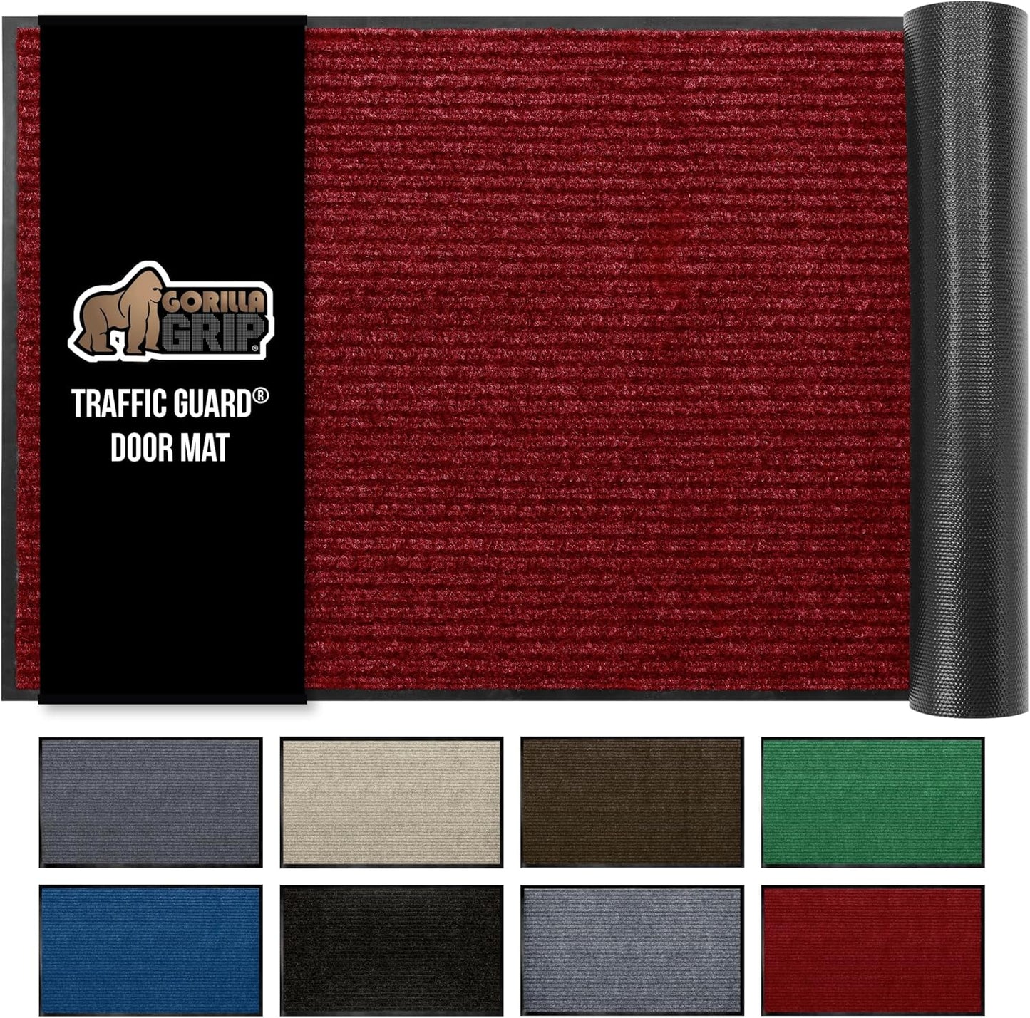 GORILLA GRIP Traffic Guard Door Mat - Heavy Duty Waterproof Mat