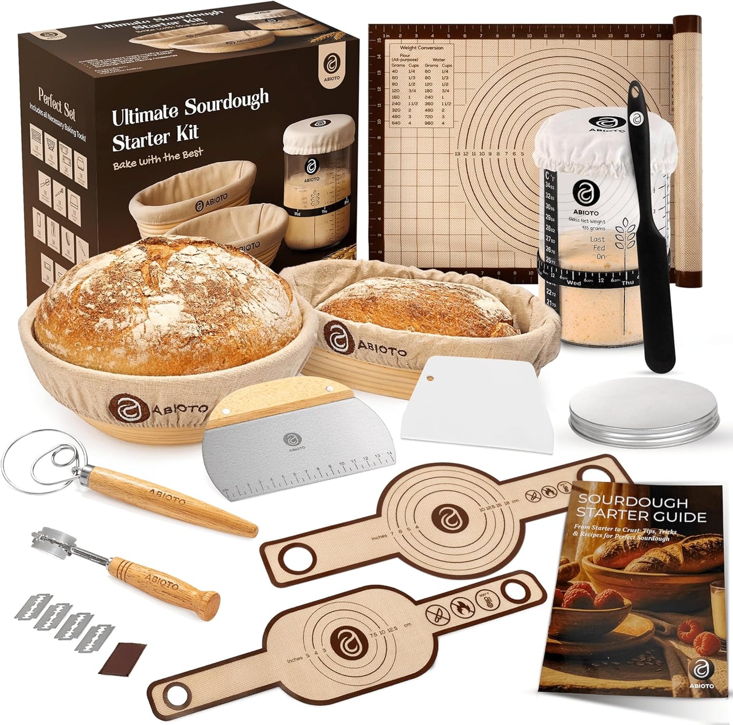 Sourdough Starter Kit for Beginners - Bake Artisan Bread Easily