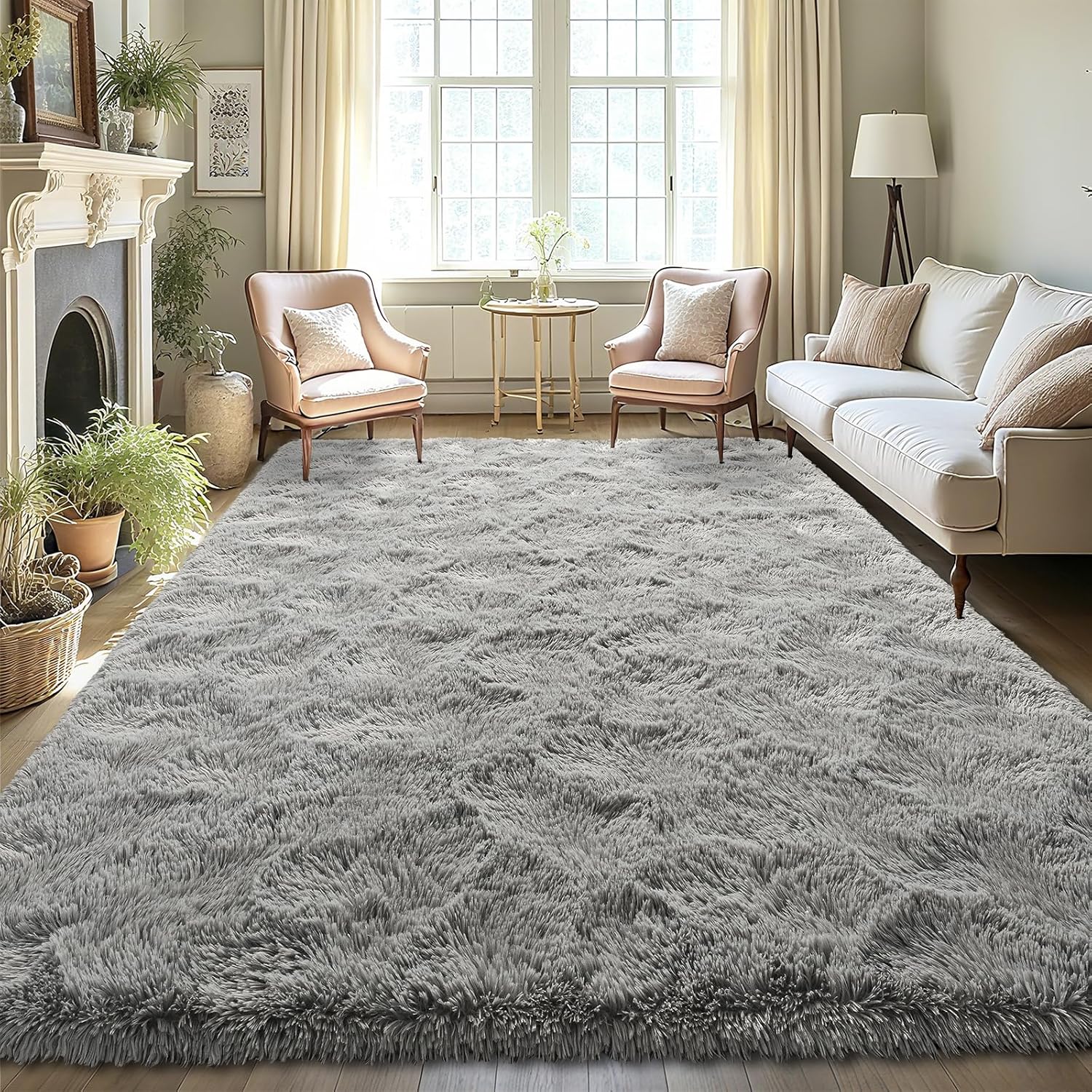 LOCHAS Ultra Soft Indoor Modern Area Rugs for Cozy Living Rooms