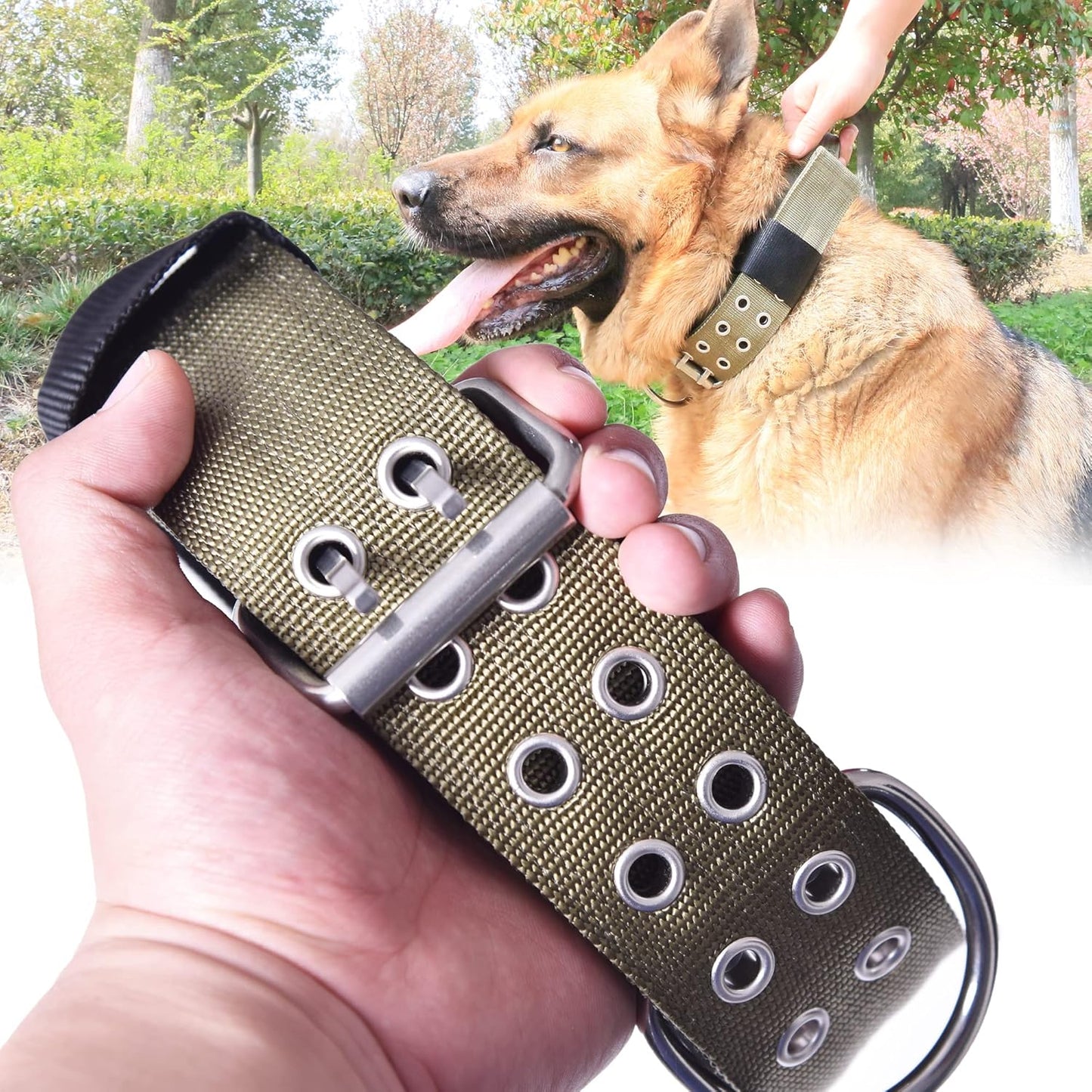 Large Dog Collar Heavy Duty Tactical Collar for Giant Dogs