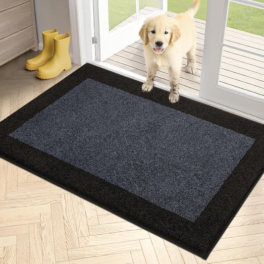 PURRUGS Dirt Trapper Door Mat 32in x 48in for Muddy Shoes
