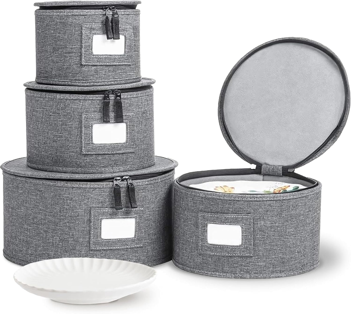 StorageLAB Hard Shell Storage Containers for Fine China Plates