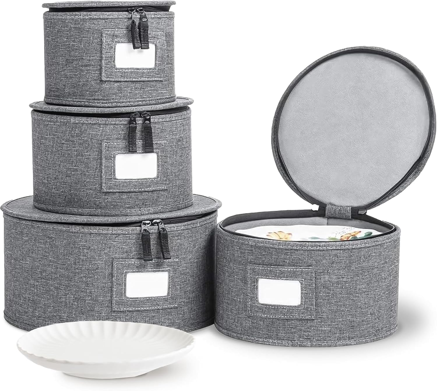 StorageLAB Hard Shell Storage Containers for Fine China Plates
