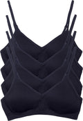 Kalon Womens 4 Pack Demi Padded Bralette Wireless Comfortable Bra is