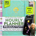 Hourly Planner Undated Weekly & Monthly Goal Setting Planner