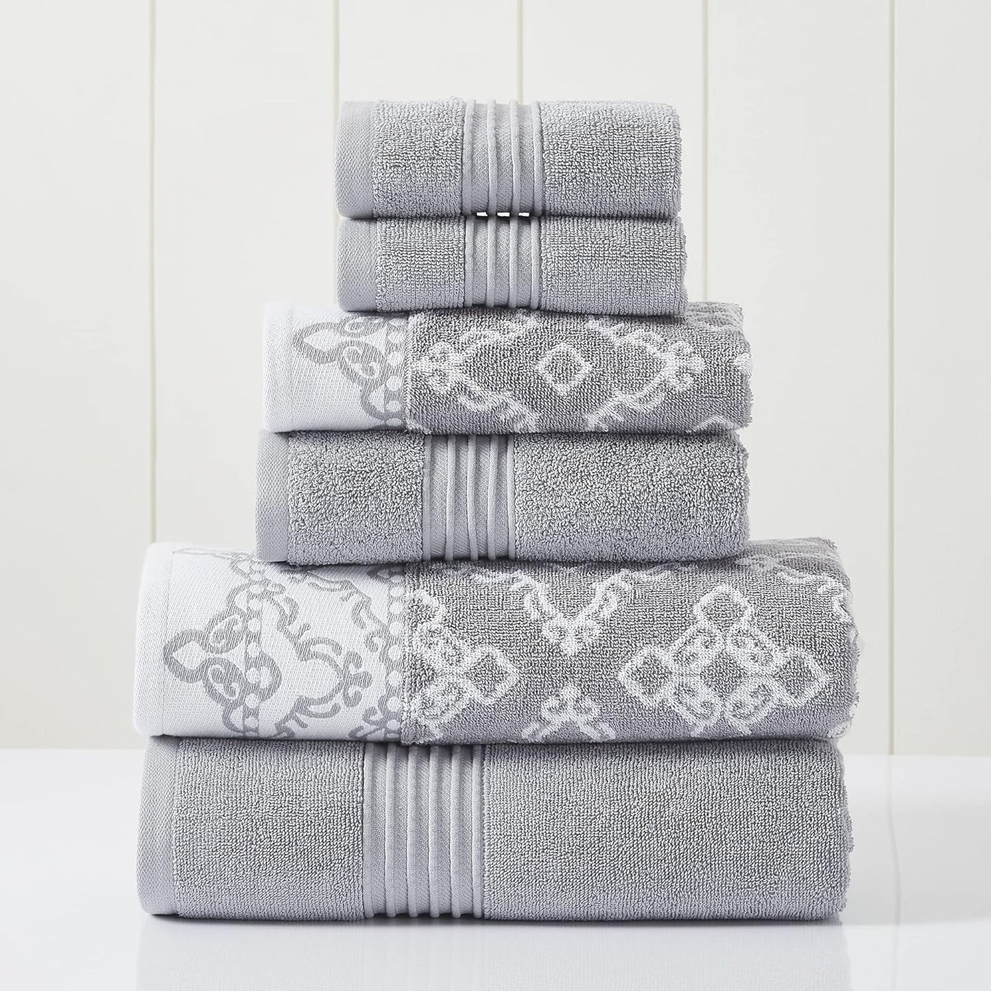 Modern Threads 6 Piece Towel Set for Luxurious Bath Experience