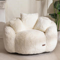 MAXYOYO Bean Bag Chair with 3 Pillows - Oversized Floral-Shaped Sofa