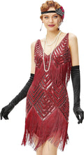 1920s Flapper Dress V Neck Slip Dress - Gatsby Party Ready Night