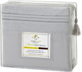 California King Silver Gray Microfiber Bed Sheets Set - Premier 1800