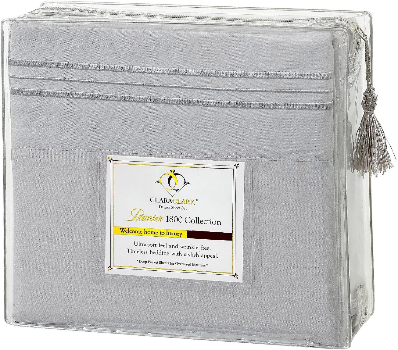 Clara Clark Premier 1800 Series Bed Sheets Set for Comfort