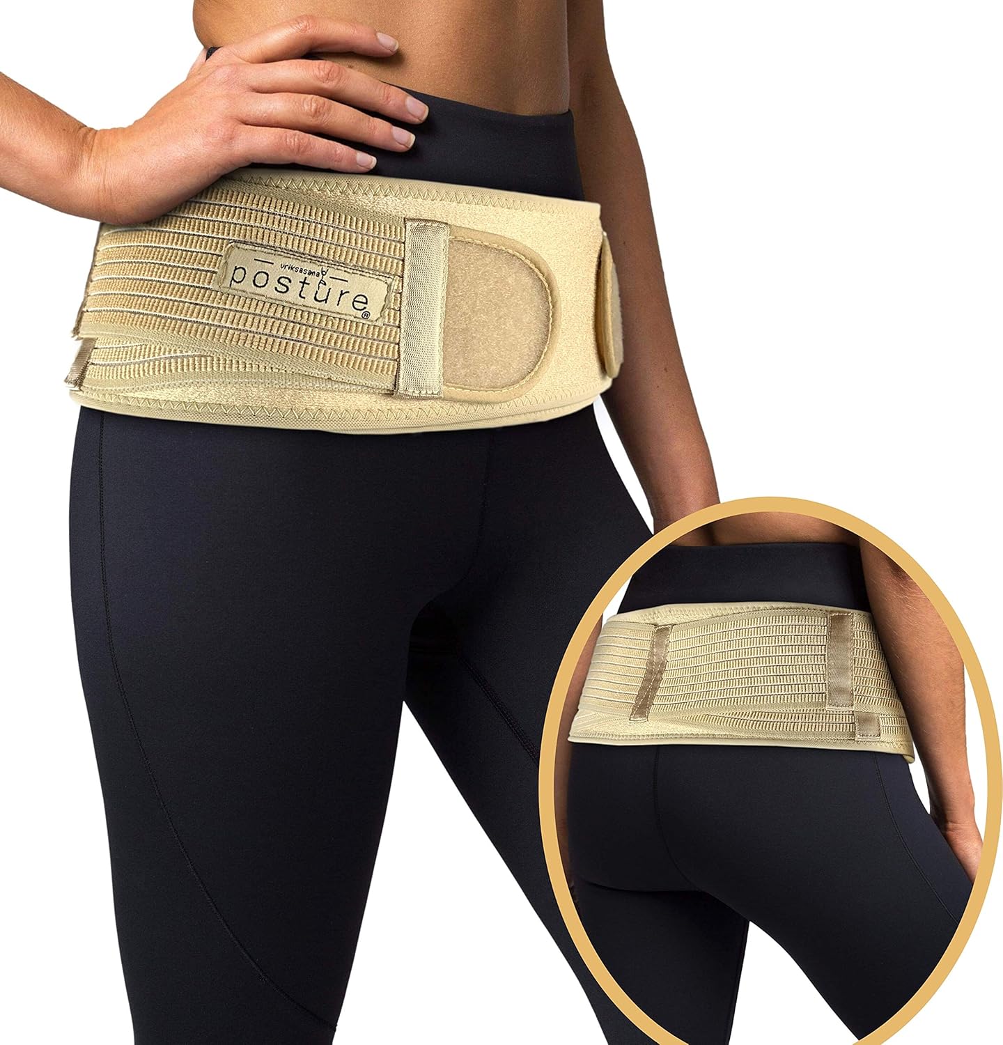 Sacroiliac Hip Belt for Pain Relief and Joint Stabilization