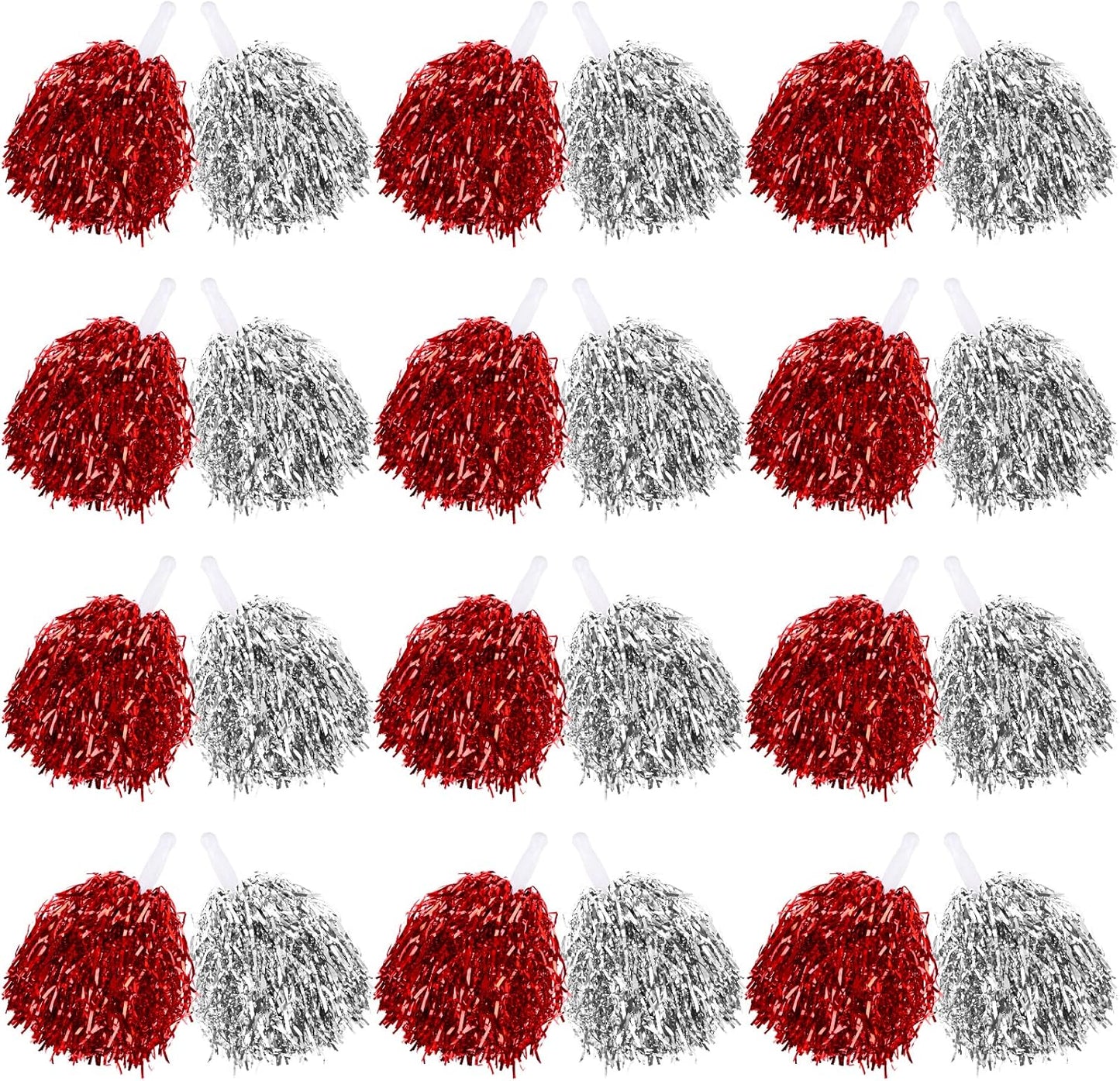 60 Pcs Cheerleading Pom Poms Bulk for Spirited Cheering Fun